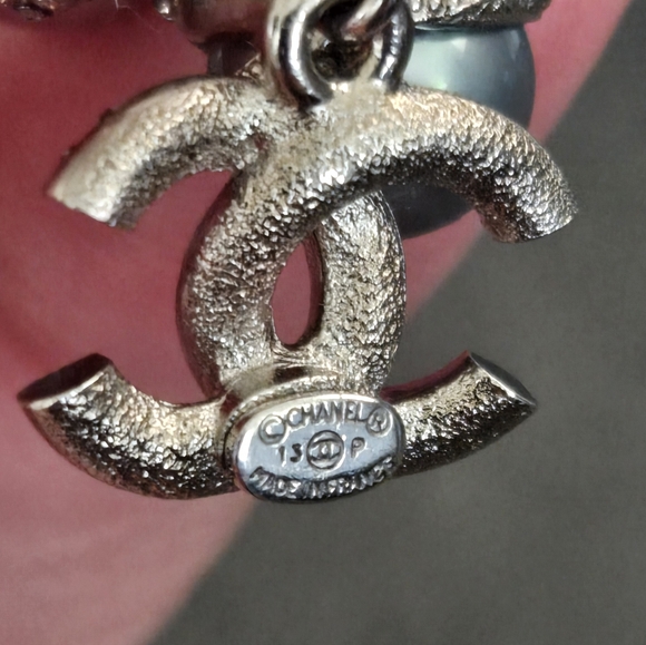 Chanel 2013 Spring Palladium Multicolor Strass and Faux Pearl Drop CC Earrings - Picture 11 of 12